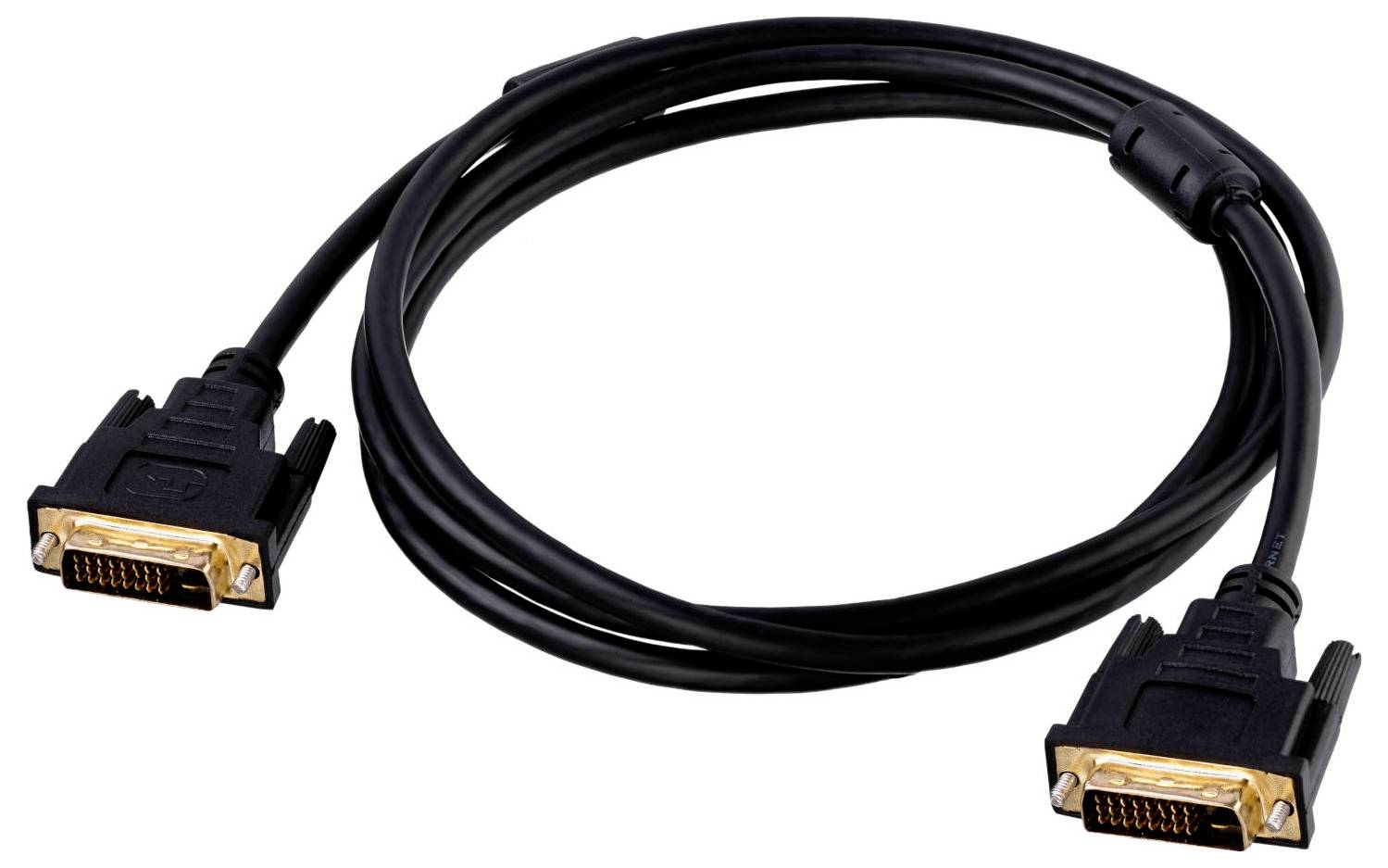 Akyga Anschlusskabel 1.8m Schwarz AK-AV-06 DVI-Kabel
