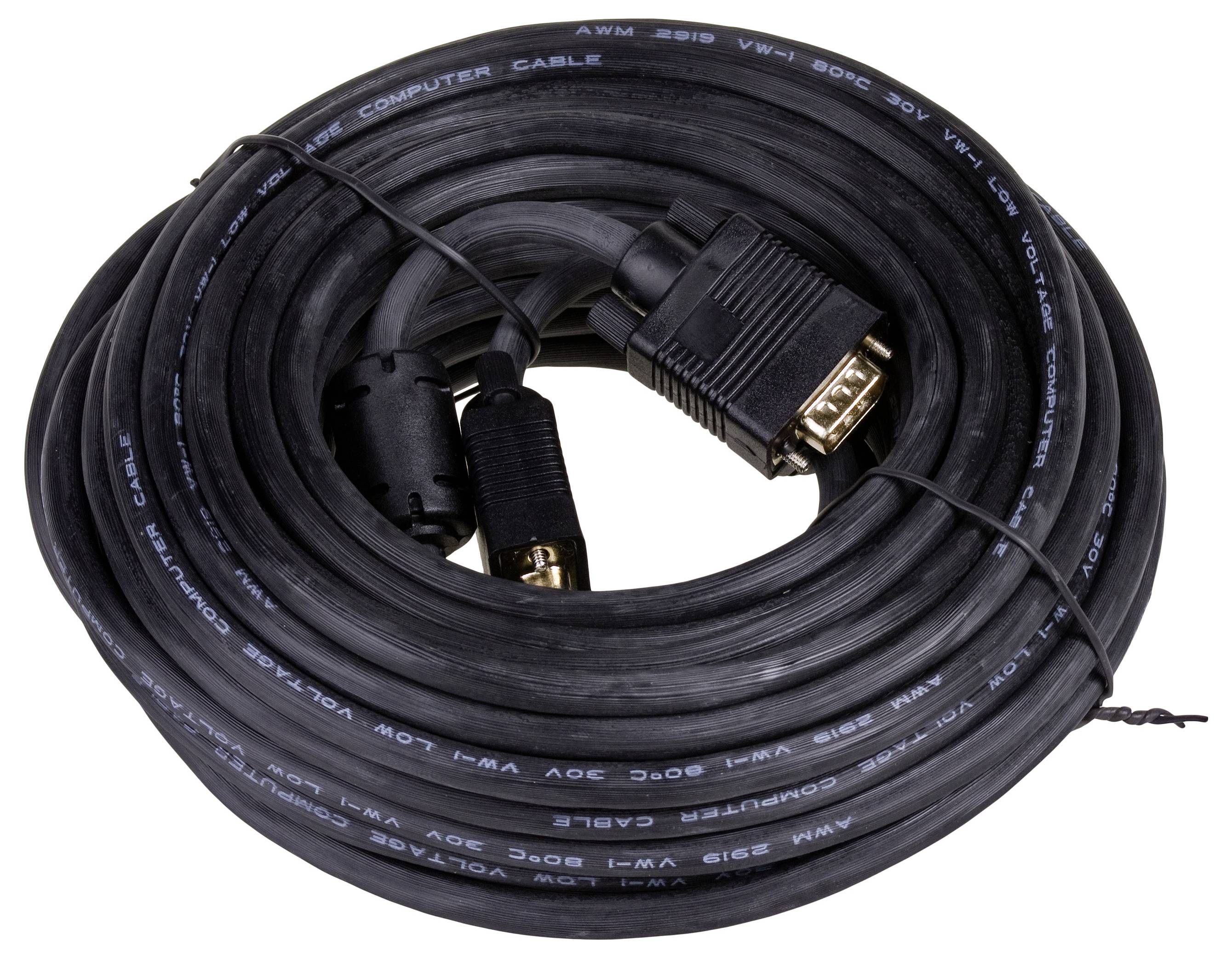 Akyga Anschlusskabel 15m Schwarz AK-AV-09 VGA-Kabel