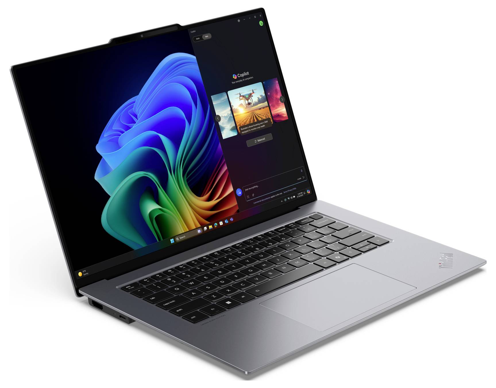 Lenovo Notebook ThinkPad X9-15 Gen 1 38.9 cm (15.3 Zoll) 2.8K Intel® Core™ Ultra 7 258V 32 GB RAM 1 TB SSD Deutsch, QWERTZ Grau 21Q6001DGE