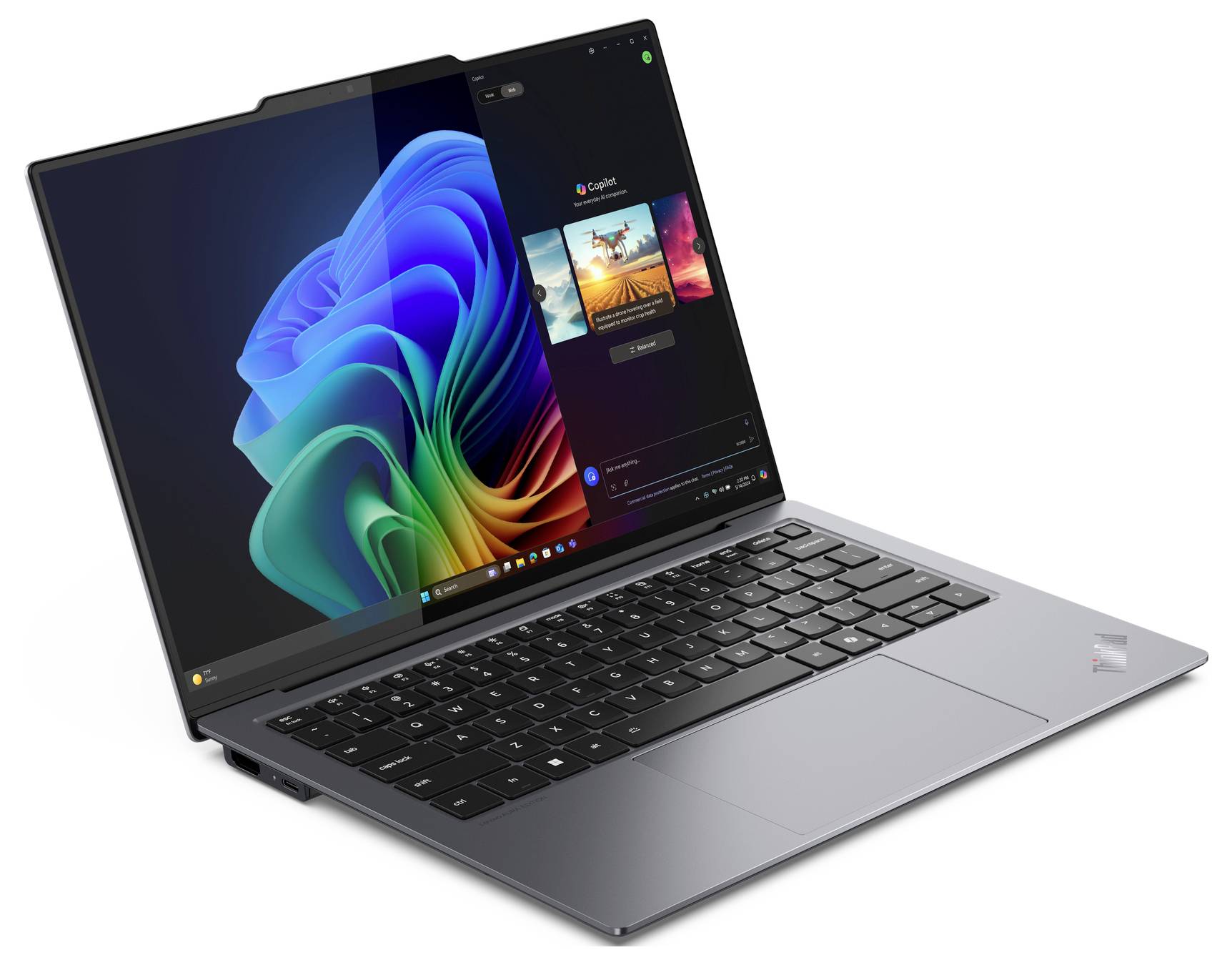 Lenovo Notebook ThinkPad X9-14 Gen 1 35.6cm (14 Zoll) 2.8K Intel® Core™ Ultra 7 258V 32GB RAM 1TB SSD Deutsch, QWERTZ Grau 21QA0