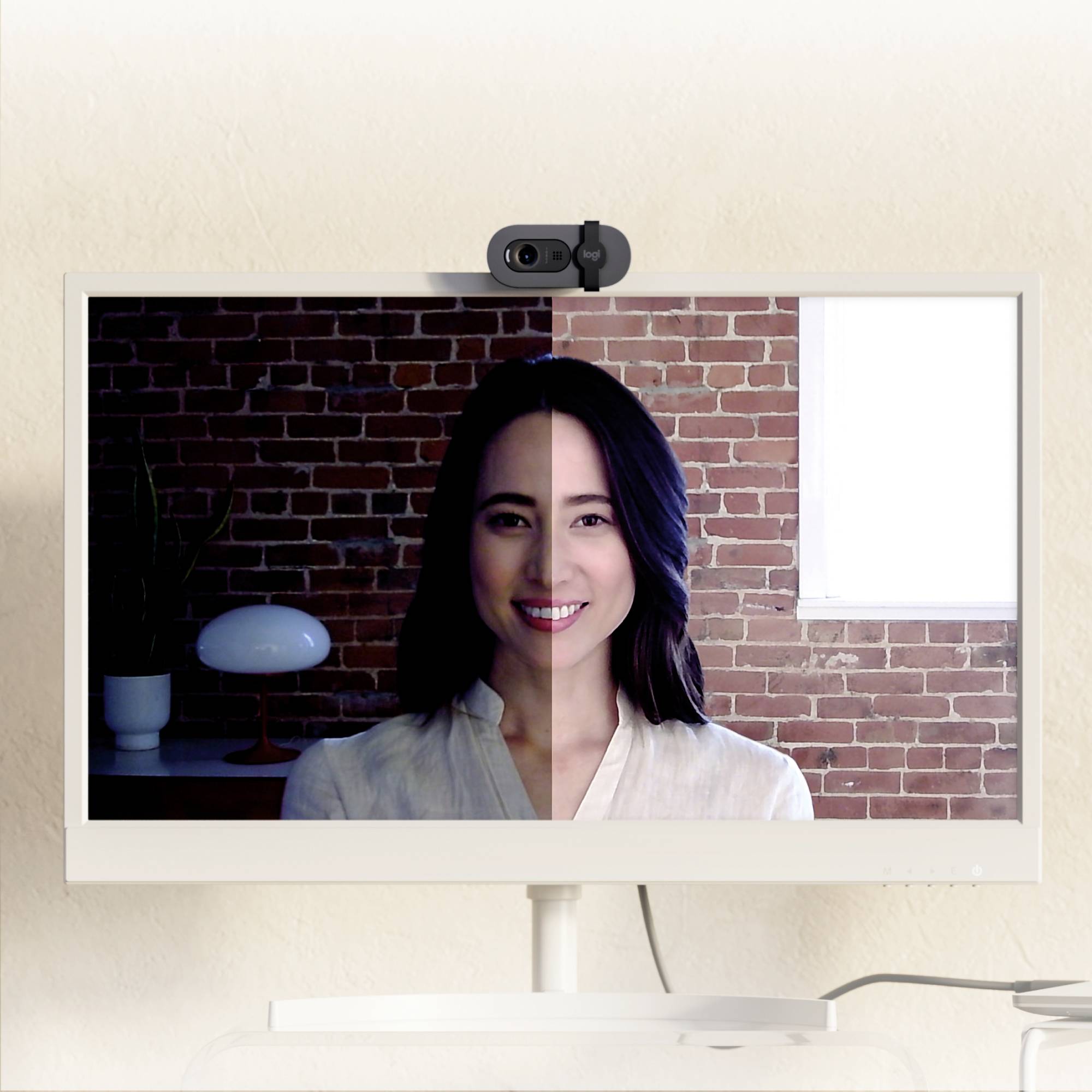 Logitech BRIO 105 Full HD-Webcam 1920 x 1080 Pixel Integrierte Abdeckblende, Mikrofon