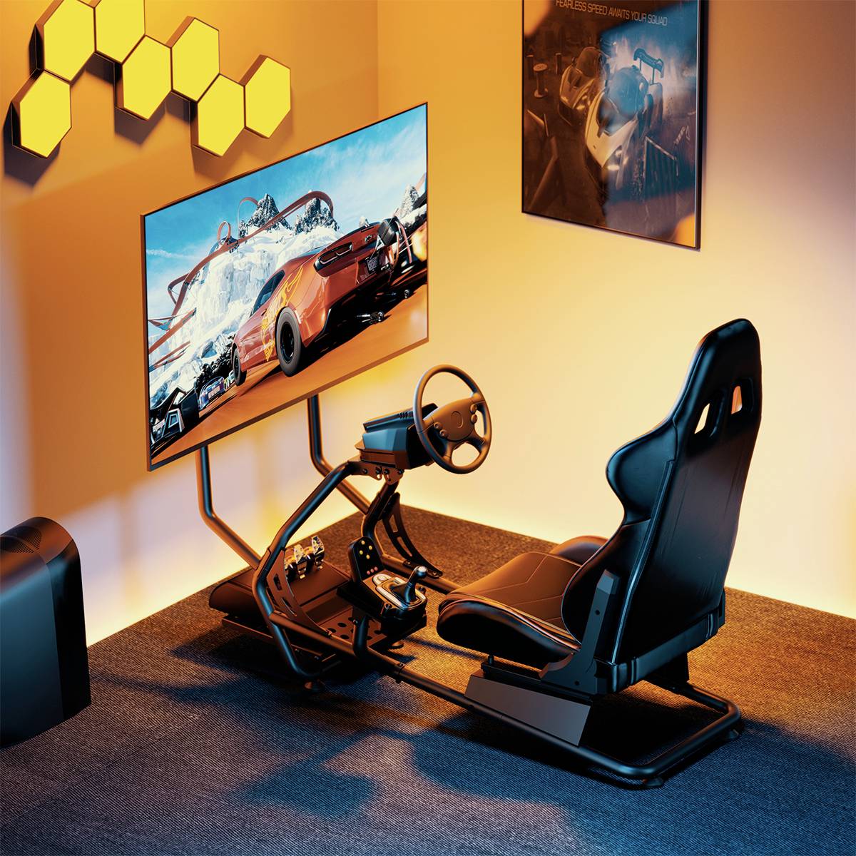 LogiLink EO0065 Gaming-Stuhl Schwarz, Rot