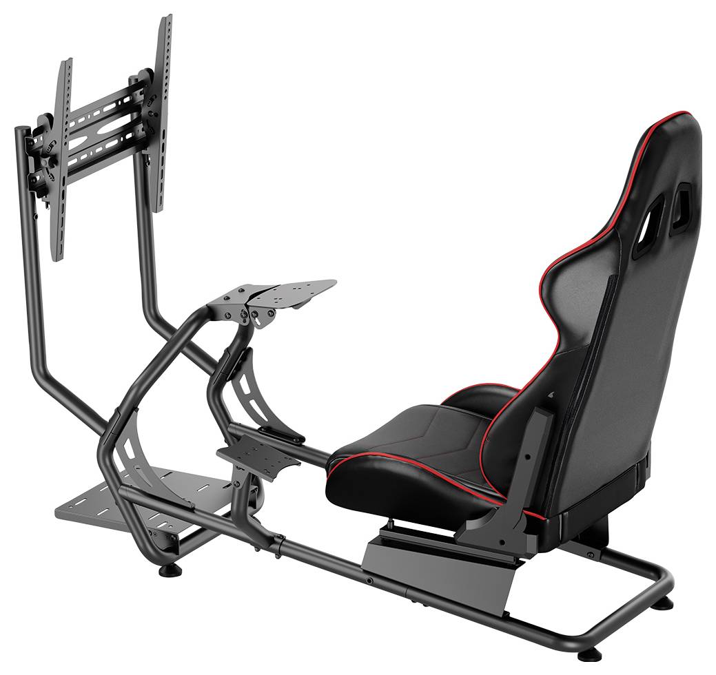 LogiLink EO0065 Gaming-Stuhl Schwarz, Rot