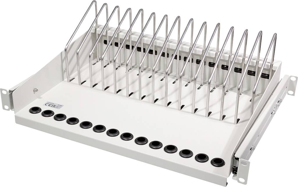 LogiLink SF100G 19 Zoll Netzwerkschrank-Geräteboden Hellgrau