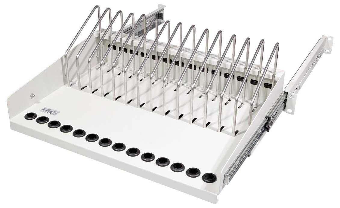 LogiLink SF100G 19 Zoll Netzwerkschrank-Geräteboden Hellgrau