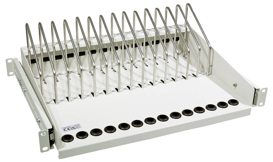 LogiLink SF100G 19 Zoll Netzwerkschrank-Geräteboden Hellgrau