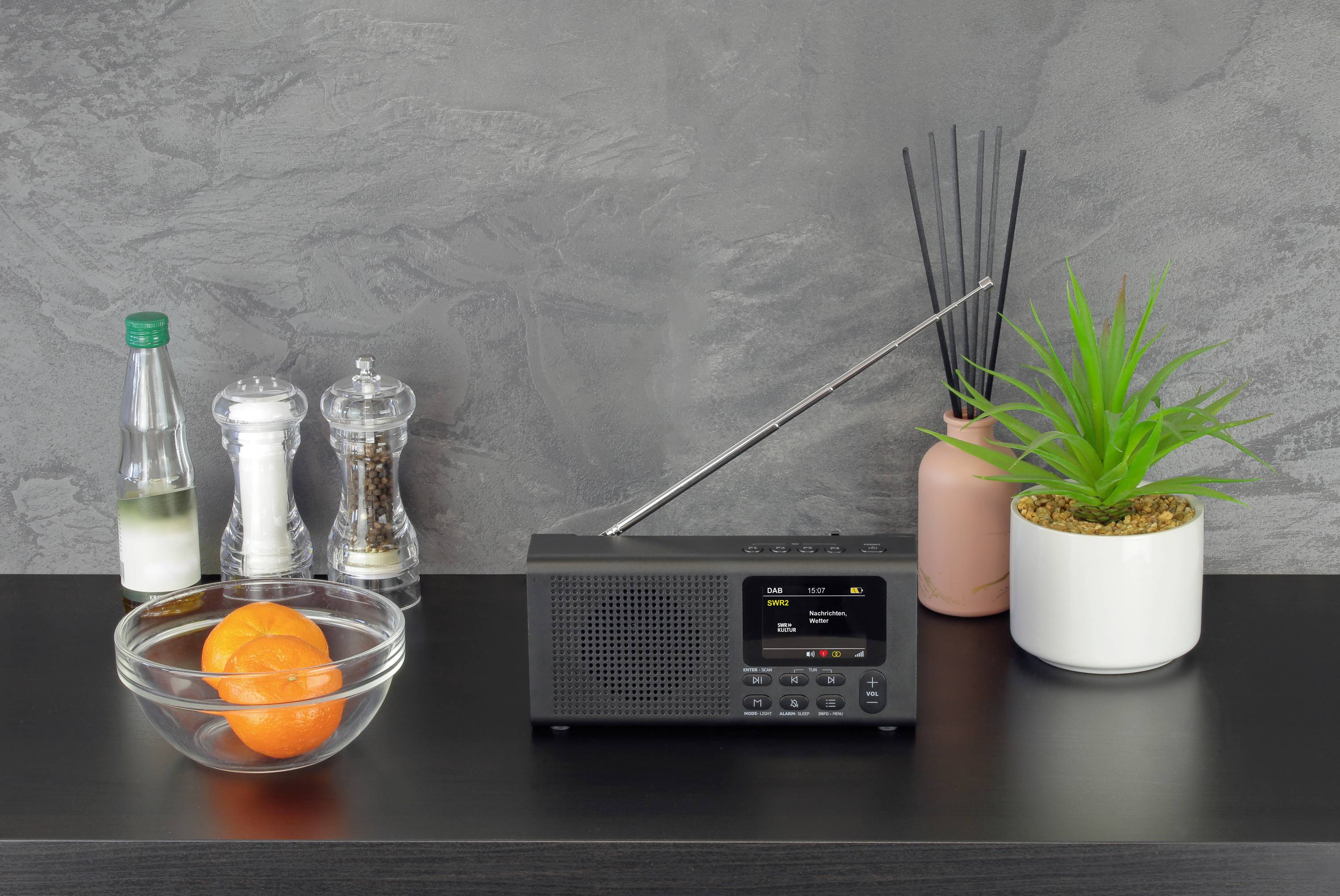 Dynavox DBT200 Taschenradio DAB+, FM Bluetooth®, DAB+ Schwarz