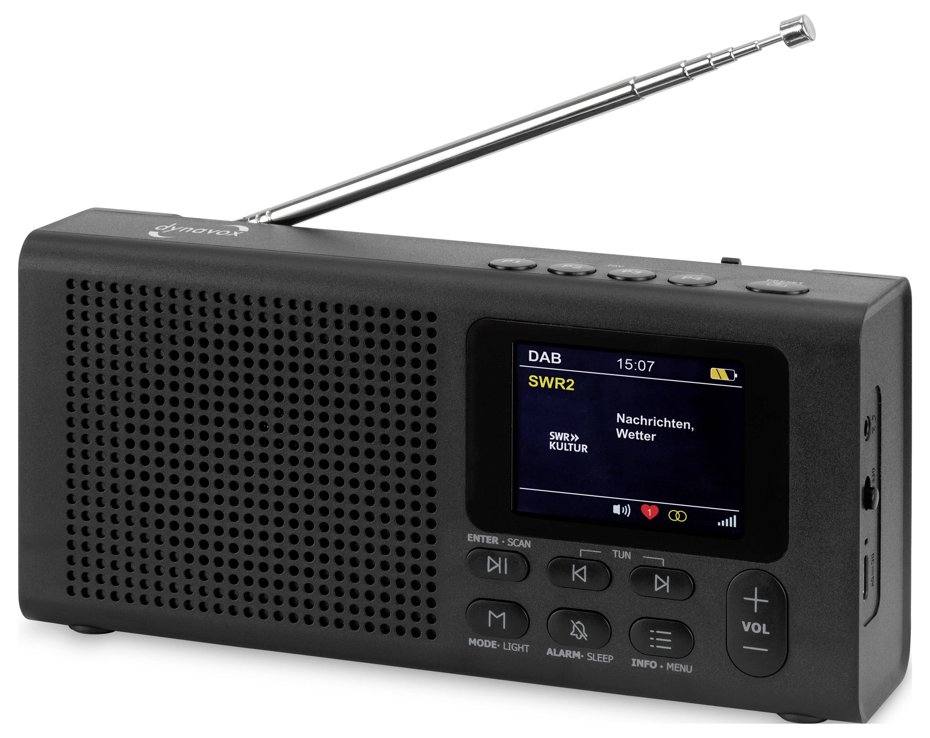 Dynavox DBT200 Taschenradio DAB+, FM Bluetooth®, DAB+ Schwarz
