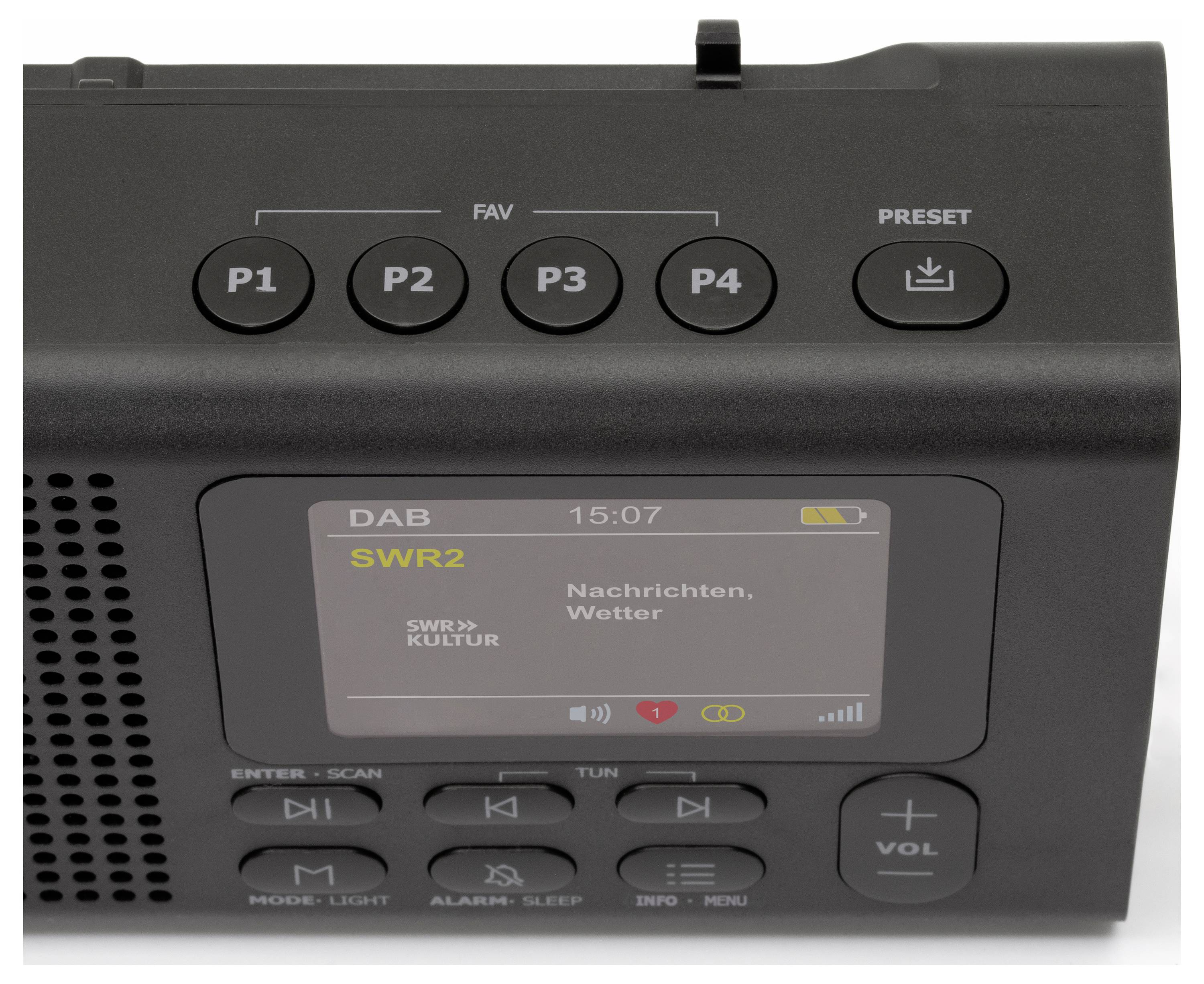 Dynavox DBT200 Taschenradio DAB+, FM Bluetooth®, DAB+ Schwarz