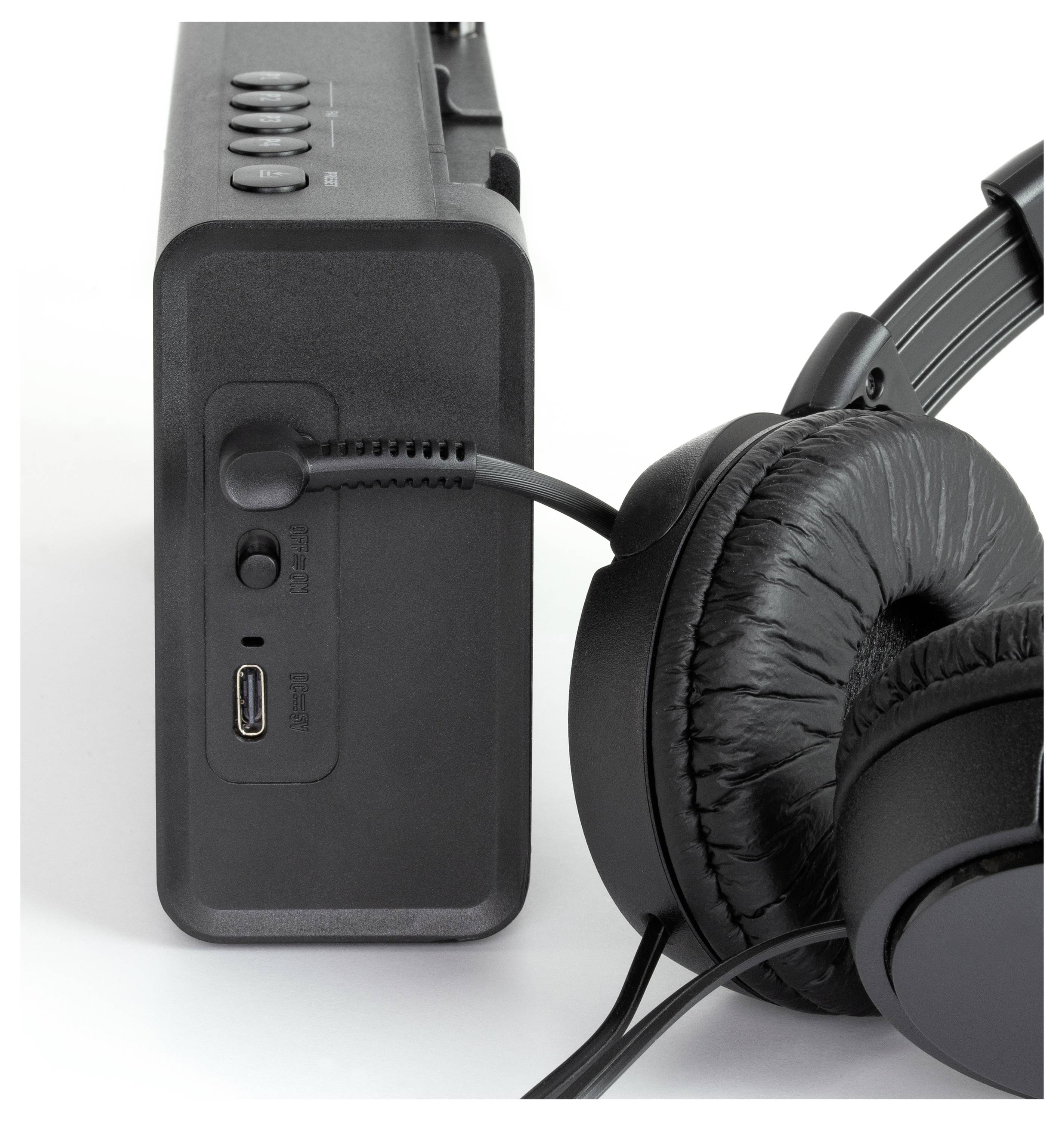 Dynavox DBT200 Taschenradio DAB+, FM Bluetooth®, DAB+ Schwarz