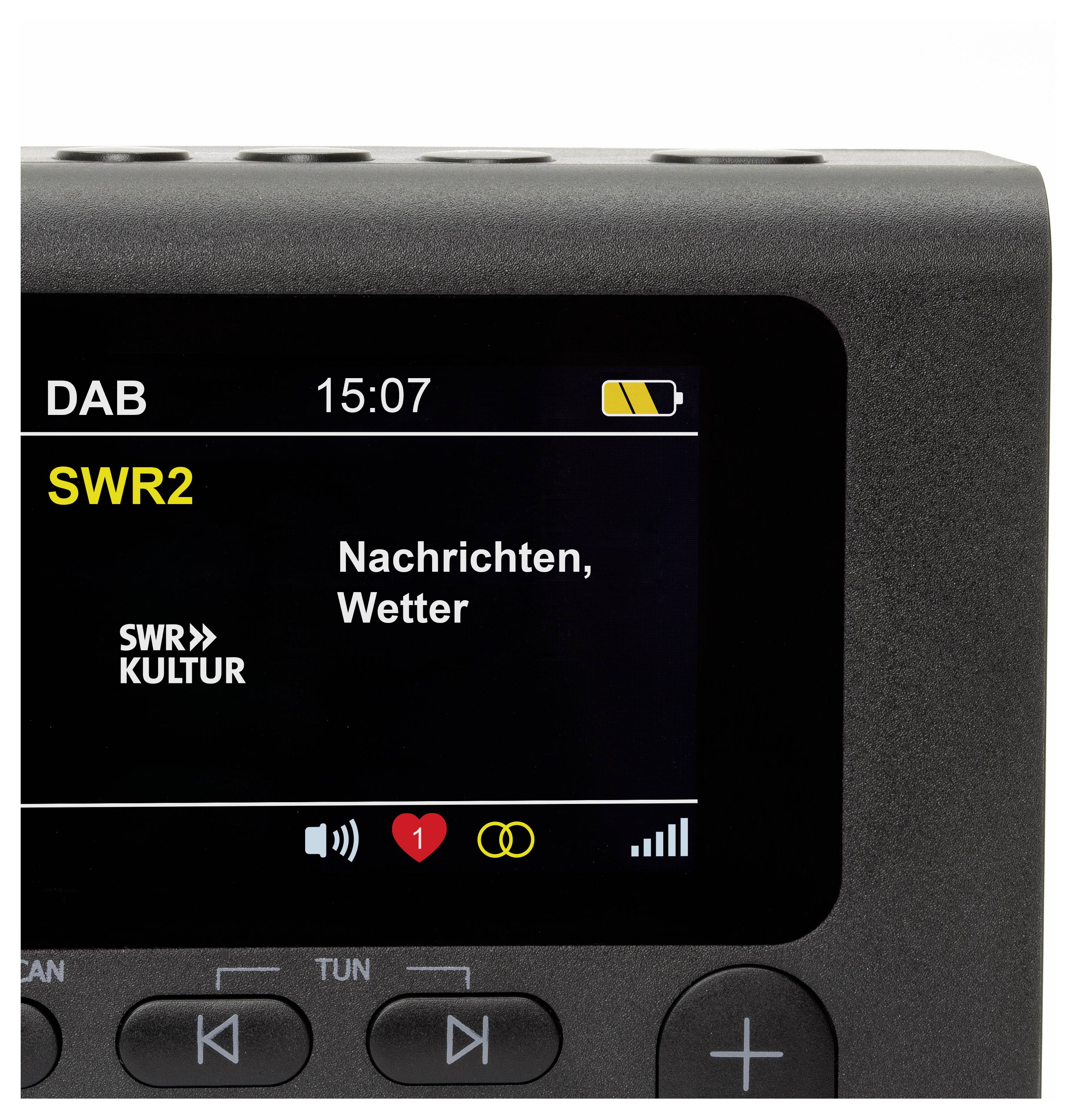 Dynavox DBT200 Taschenradio DAB+, FM Bluetooth®, DAB+ Schwarz