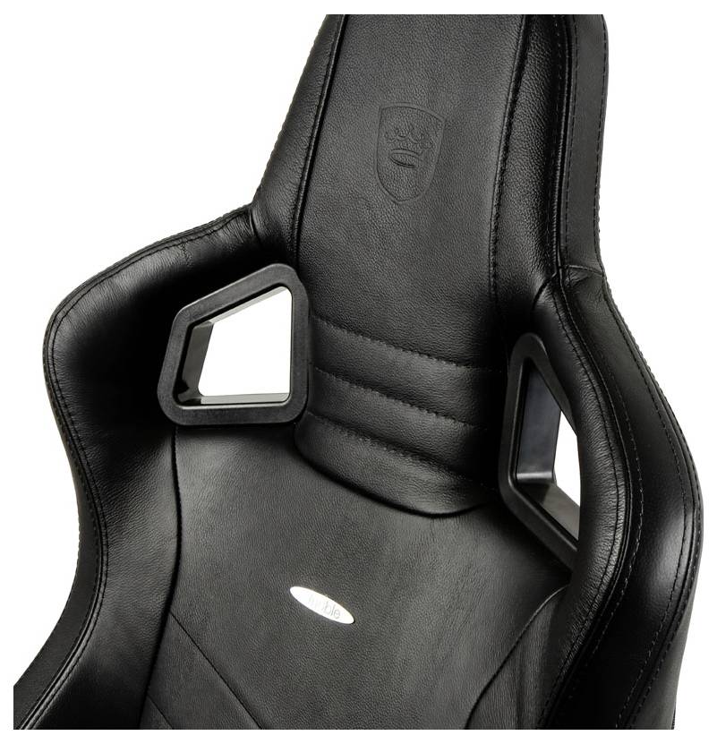 Noblechairs EPIC Echtleder Gaming Stuhl - schwarz Gaming-Stuhl