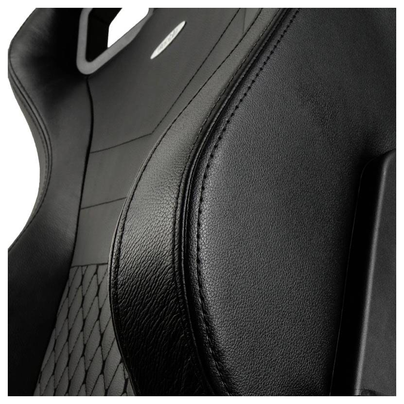 Noblechairs EPIC Echtleder Gaming Stuhl - schwarz Gaming-Stuhl
