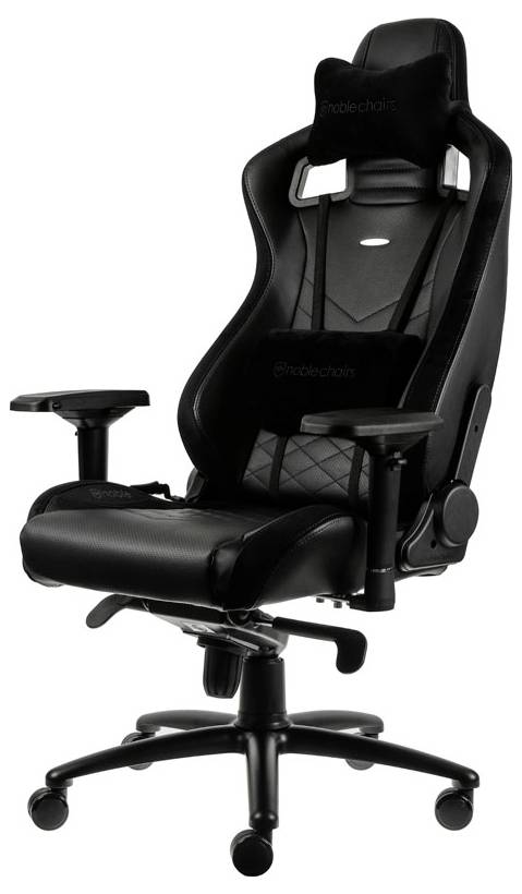 Noblechairs EPIC Gaming Stuhl - schwarz Gaming-Stuhl Schwarz