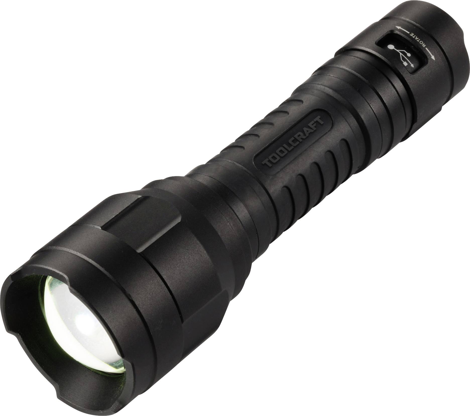 TOOLCRAFT TO-10153320 Taschenlampe Einstellbare Punktgröße, verstellbar, mit USB-Schnittstelle Li-Ionen Akkus 1100lm 30h 228g