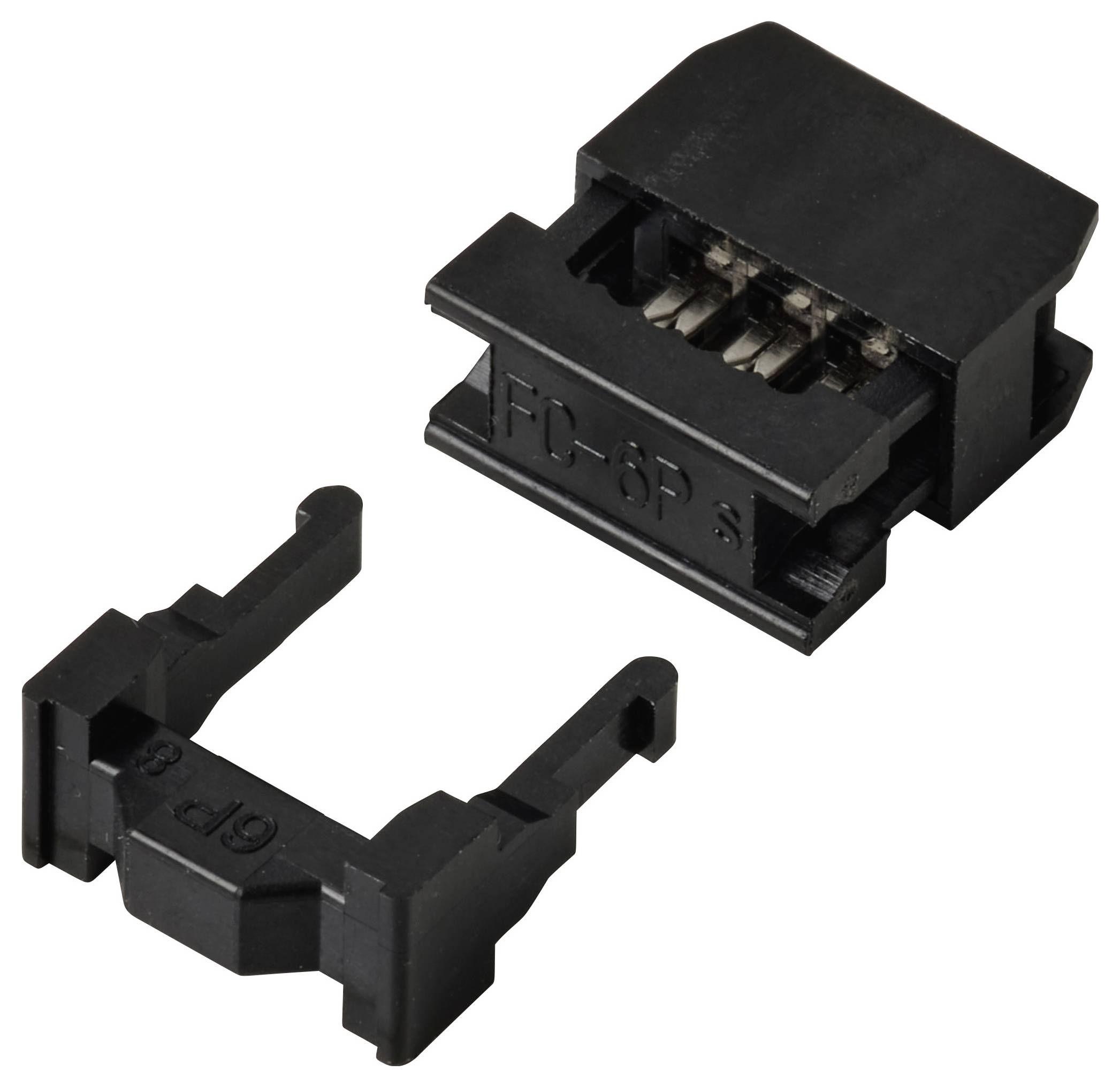 TRU COMPONENTS TC-13537784Pfosten-Steckverbinder mit Zugentlastung Rastermaß: 2.54mm Polzahl Gesamt: 6 Anzahl Reihen: 2