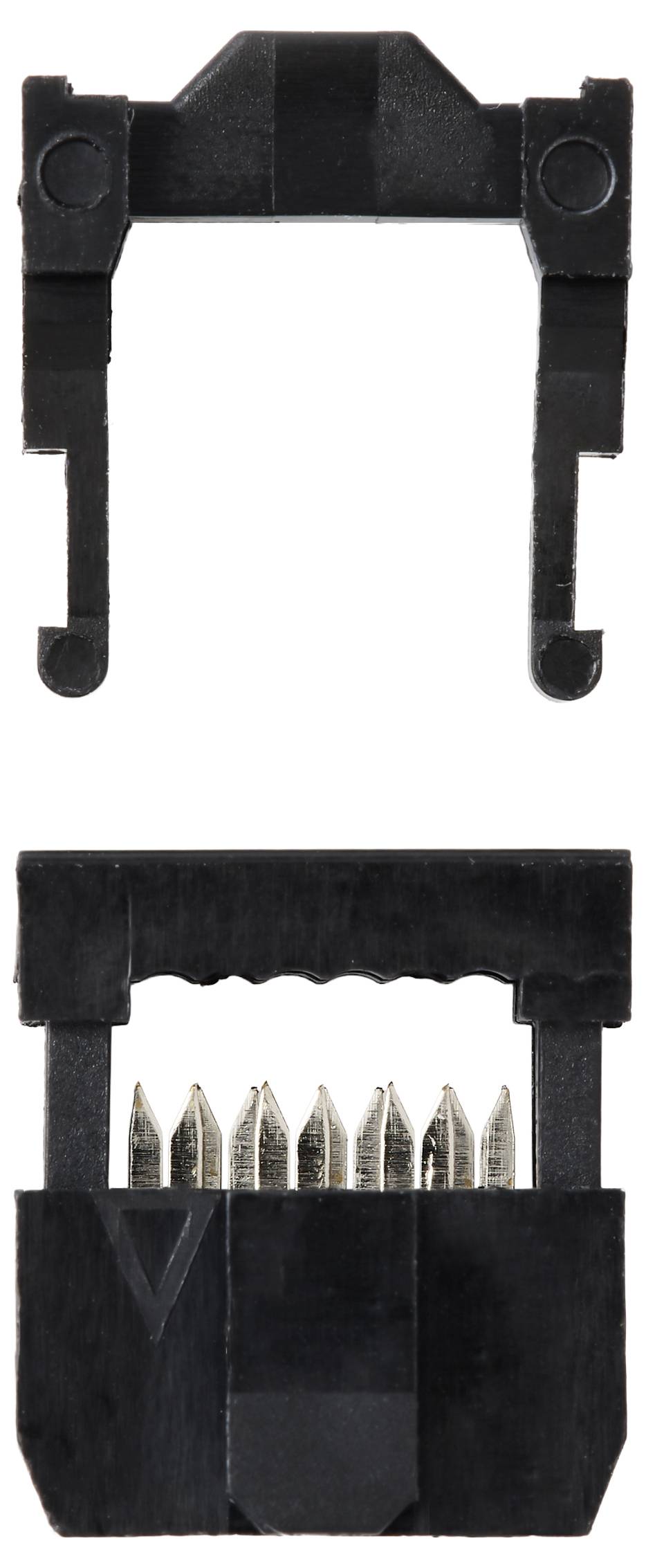 TRU COMPONENTS TC-13537784Pfosten-Steckverbinder mit Zugentlastung Rastermaß: 2.54mm Polzahl Gesamt: 6 Anzahl Reihen: 2