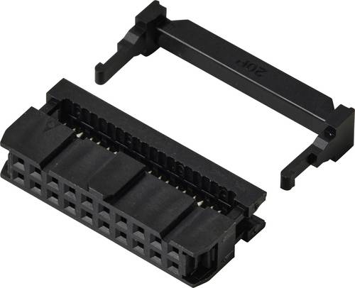 TRU COMPONENTS TC-13537792 Pfosten-Steckverbinder mit Zugentlastung Rastermaß: 2.54 mm Polzahl Gesa
