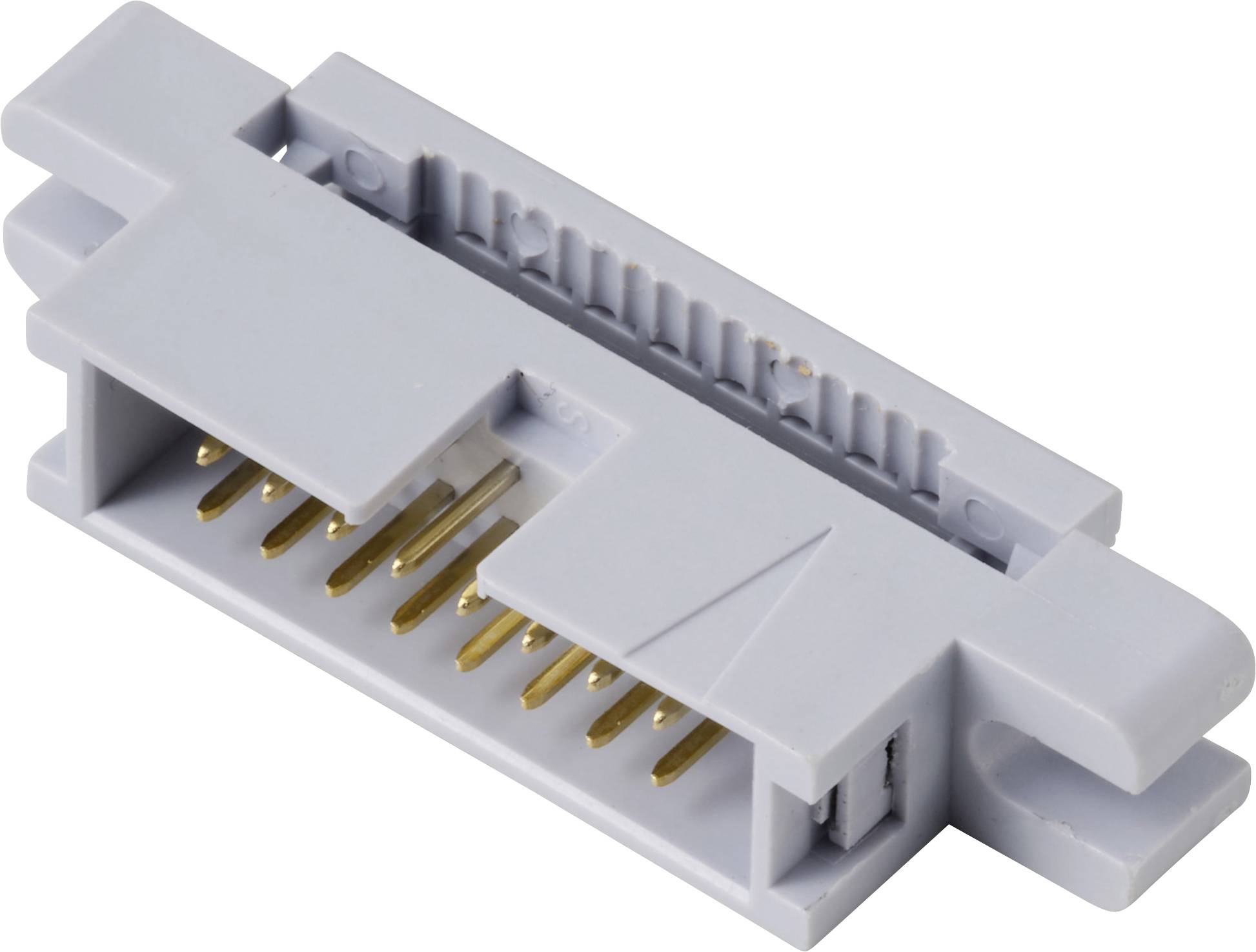 TRU COMPONENTS TC-13537808Pfosten-Steckverbinder mit Befestigungsflansch Rastermaß: 2.54mm Polzahl Gesamt: 16 Anzahl Reihen: 2