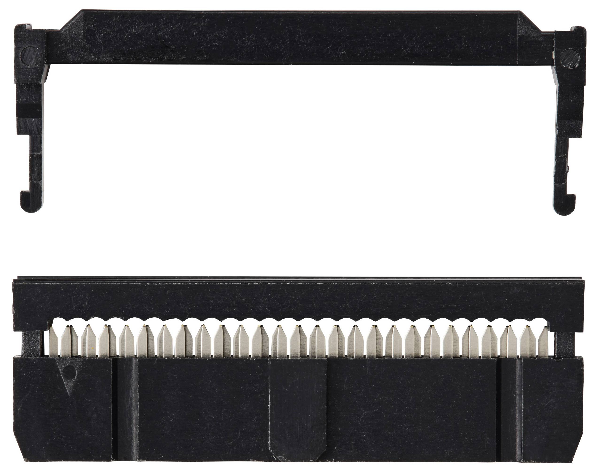 TRU COMPONENTS TC-13537816Pfosten-Steckverbinder mit Zugentlastung Rastermaß: 2.54mm Polzahl Gesamt: 26 Anzahl Reihen: 2