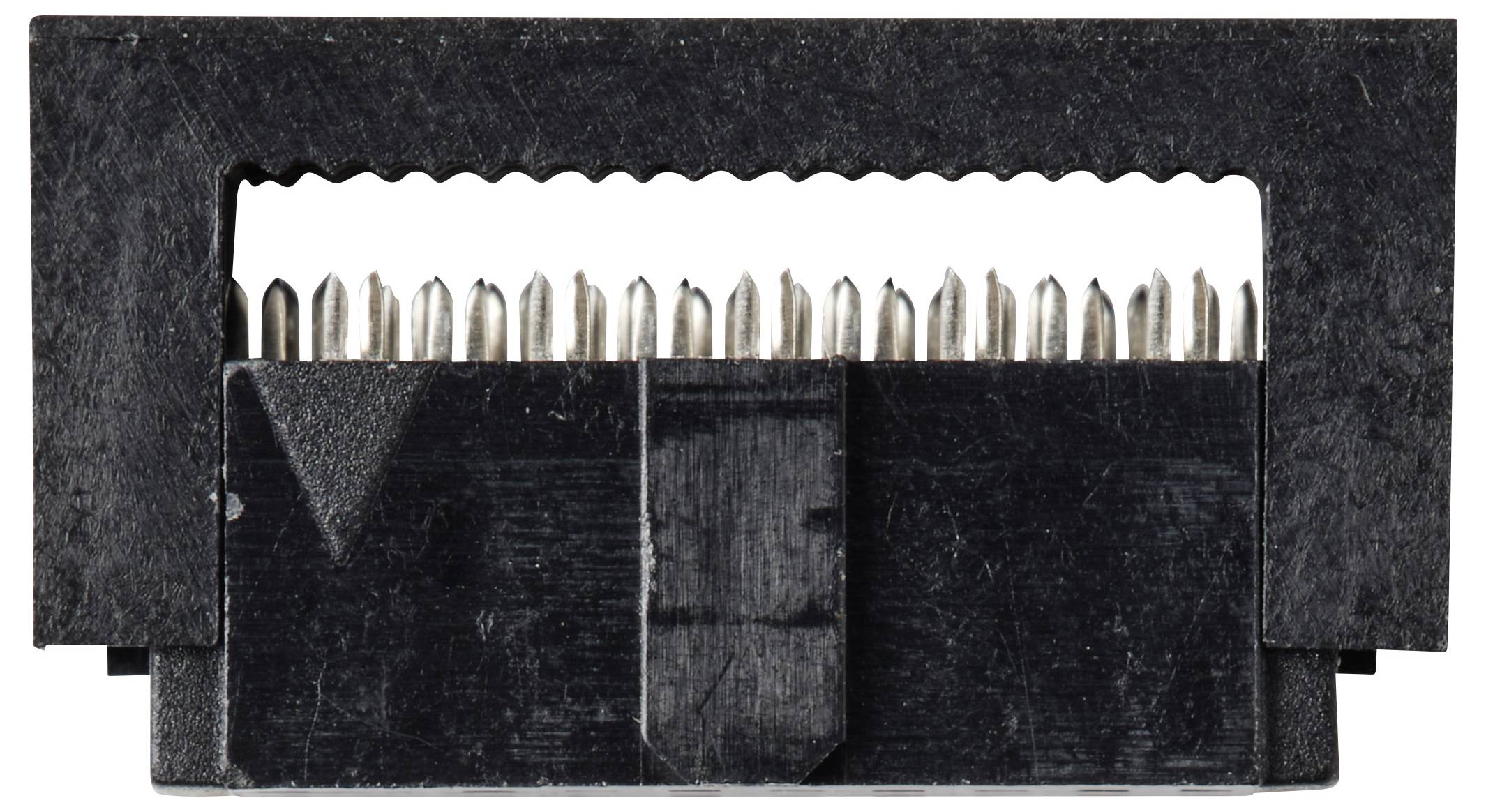 TRU COMPONENTS TC-13537820Pfosten-Steckverbinder mit Zugentlastung Rastermaß: 1.27mm Polzahl Gesamt: 20 Anzahl Reihen: 2