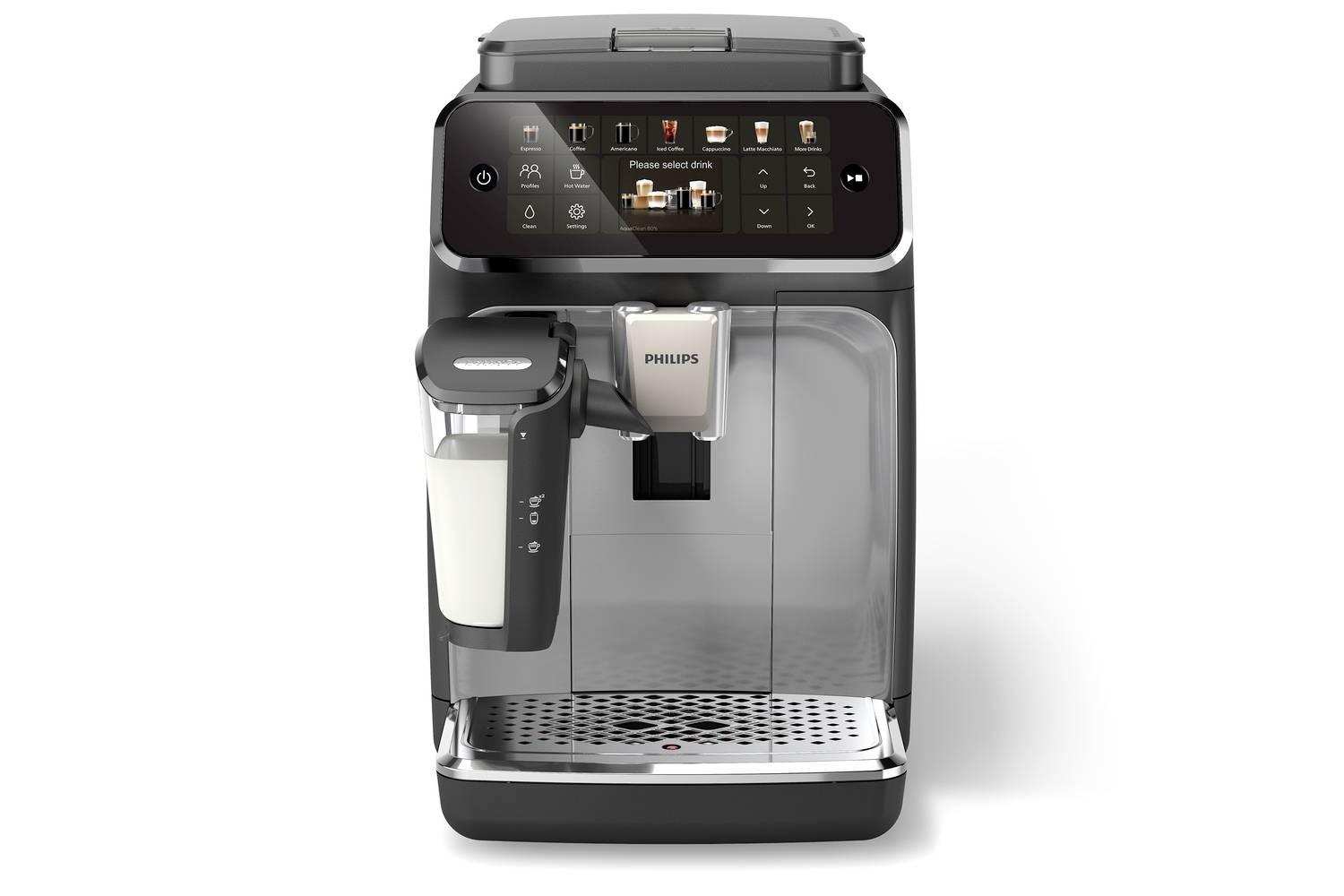Philips Series 4400 EP4446/70 Kaffeevollautomat Schwarz/Silber