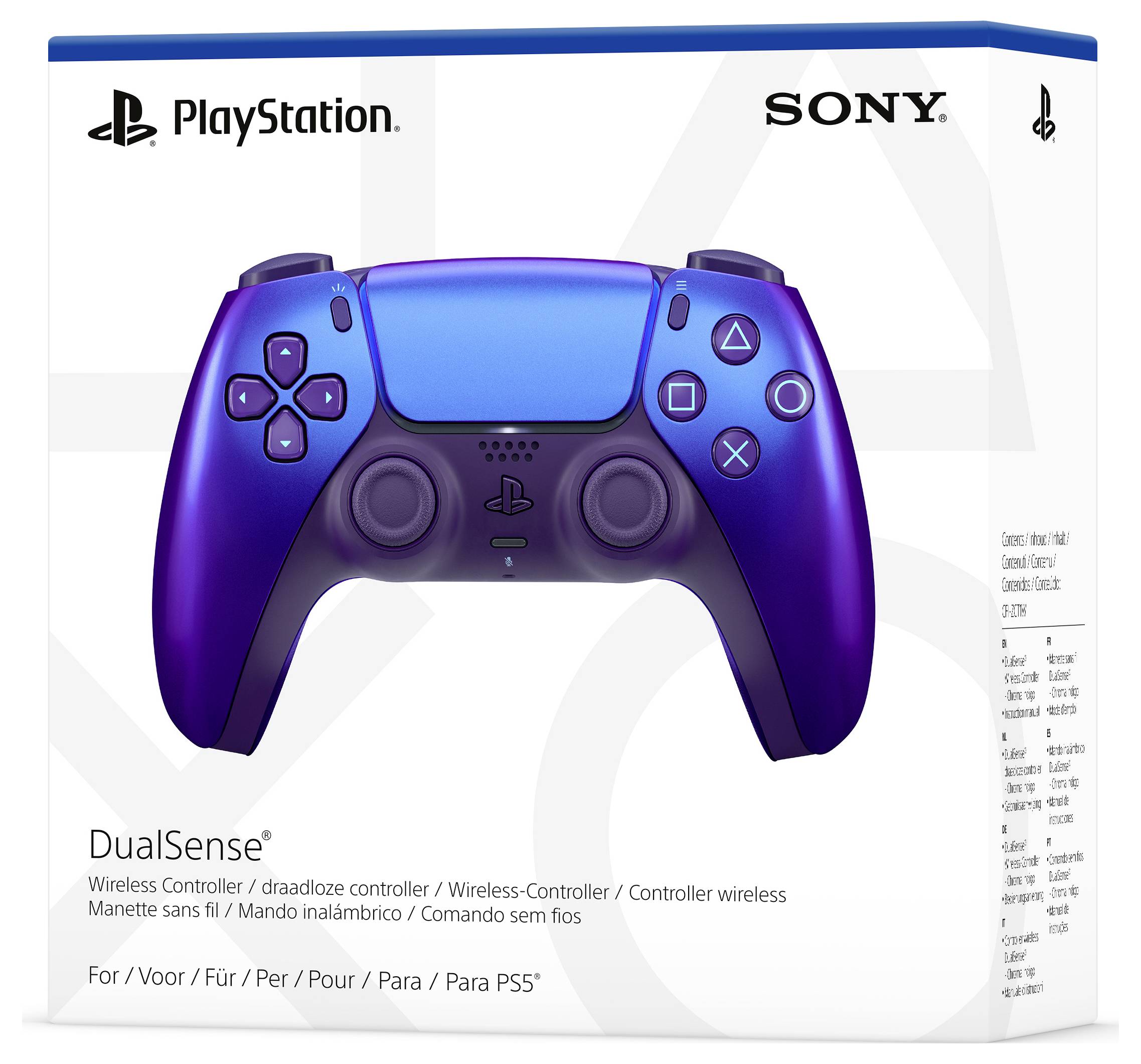 Sony DualSense Gamepad PlayStation 5, iOS Chrom, Indigo