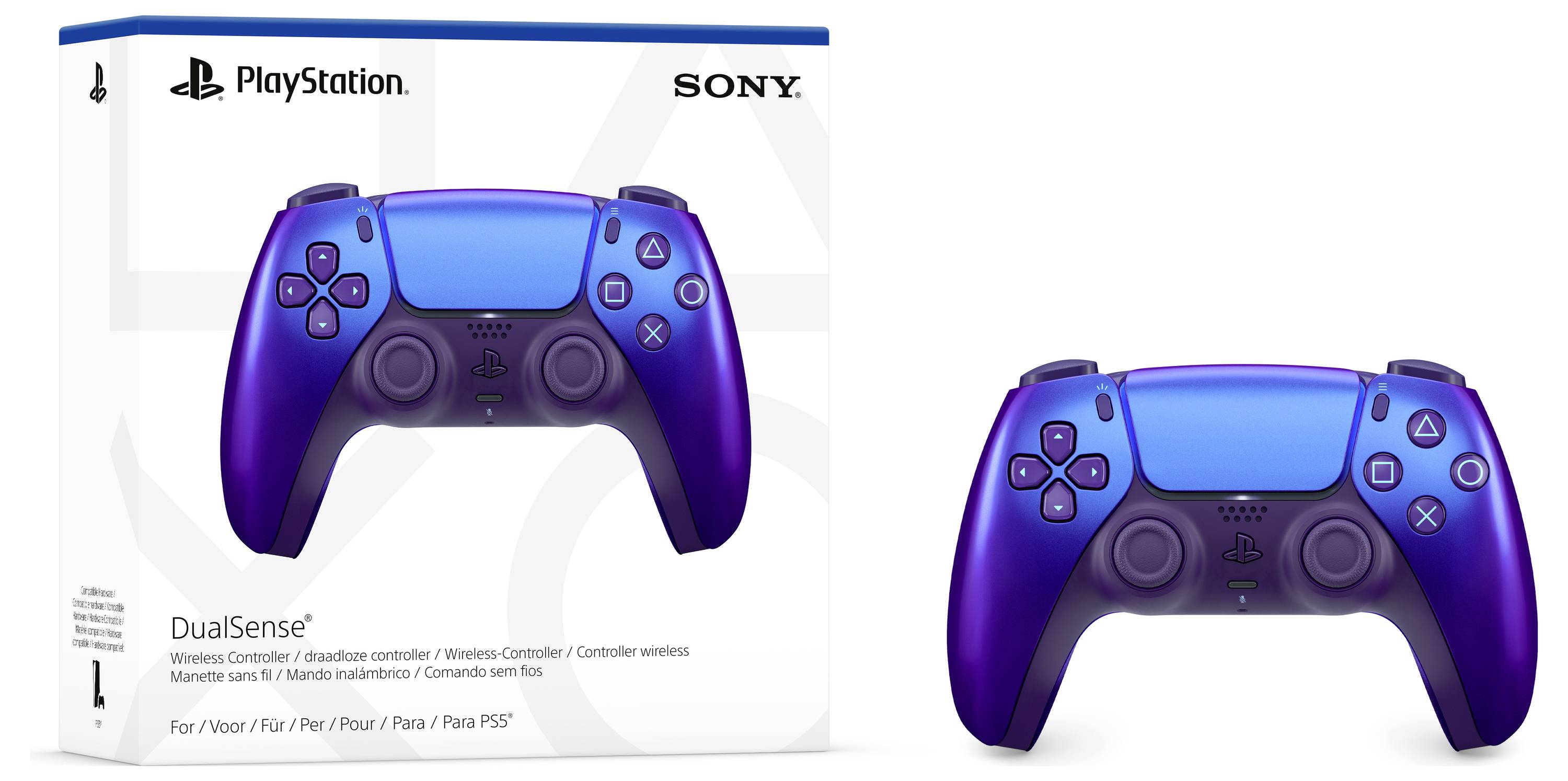 Sony DualSense Gamepad PlayStation 5, iOS Chrom, Indigo