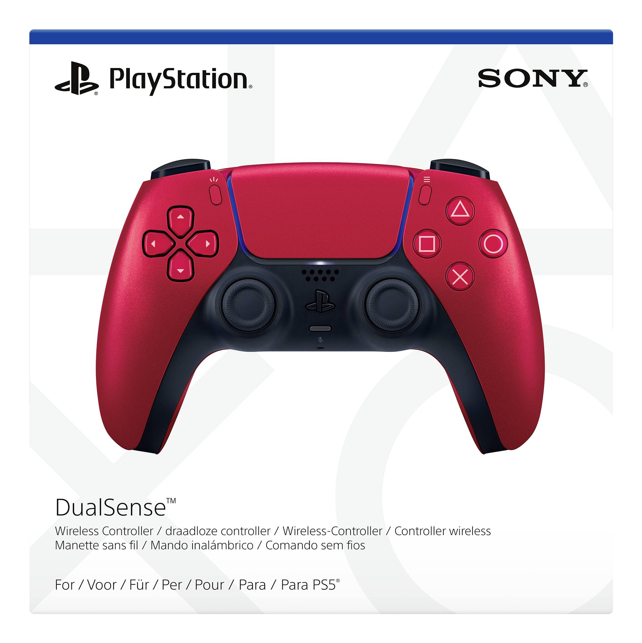 Sony DualSense Gamepad PlayStation 5 Vulkan, Rot