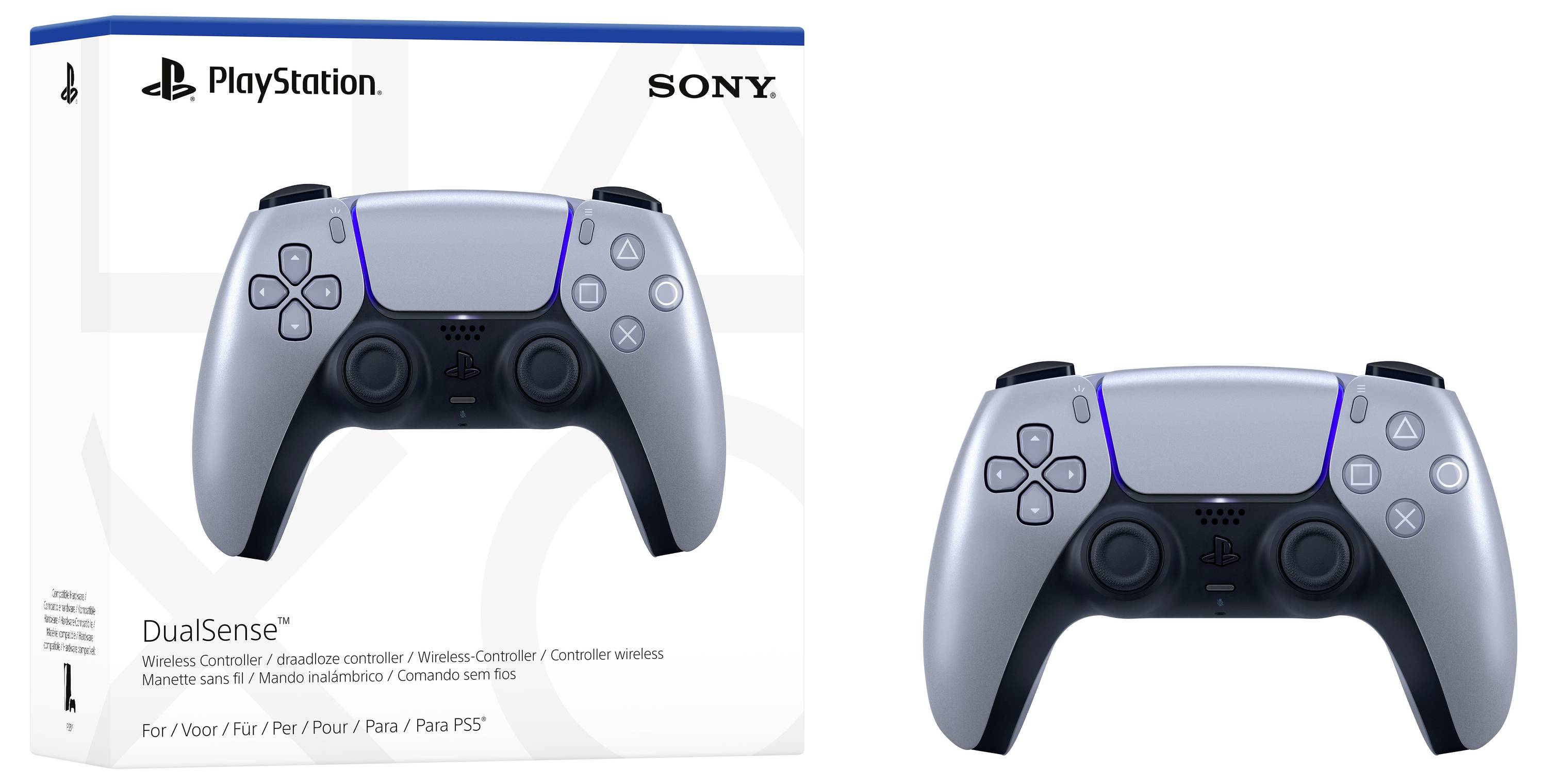 Sony DualSense Gamepad PlayStation 5 Sterling Silver
