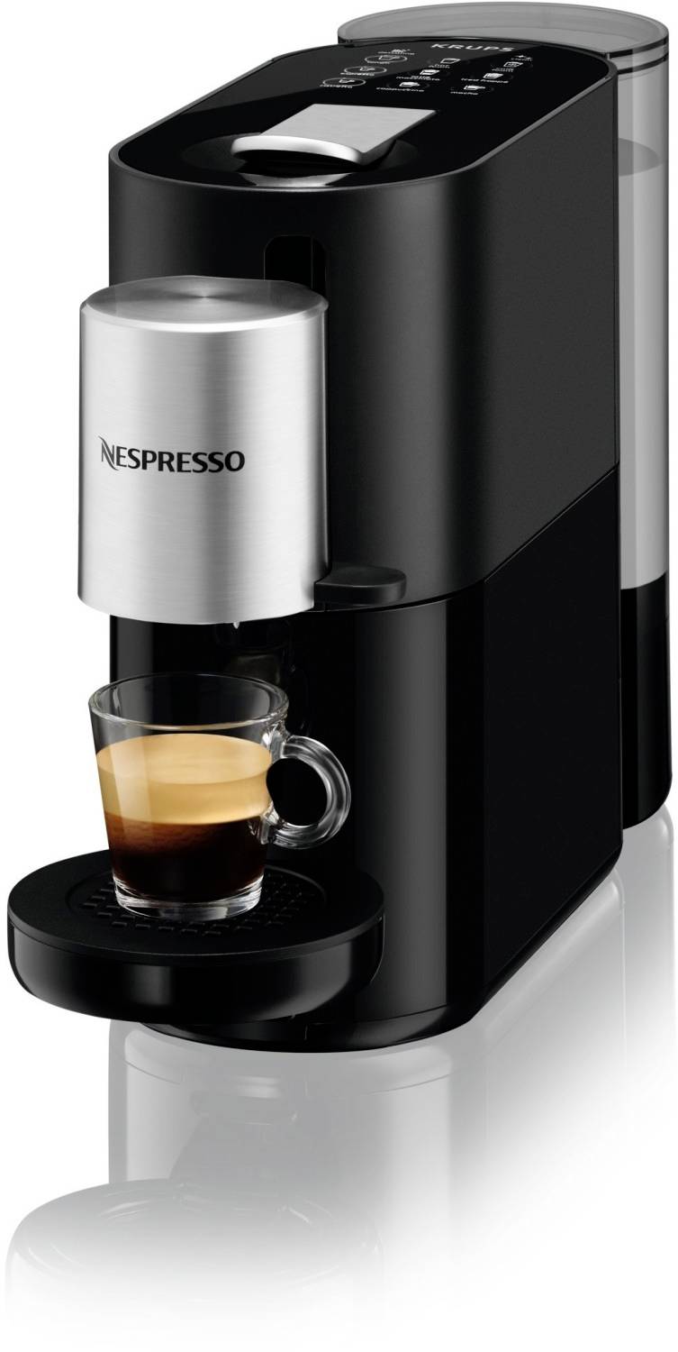 Krups Atelier XN8908 Kapselmaschine Schwarz, Silber One Touch, mit Milchaufschäumdüse