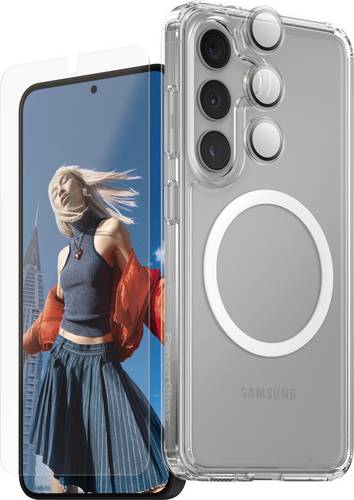 PanzerGlass CARE Flagship 3-in-1 Hülle + Schutzglas Set Samsung Galaxy S25 Transparent Induktives L