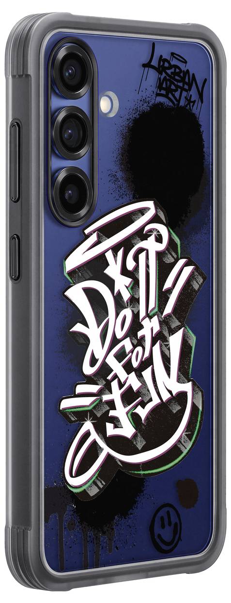 Blaues Handyhülle mit künstlerischem Graffiti-Design; Schriftzug 'Do It for You' in großen, stilisierten Buchstaben.