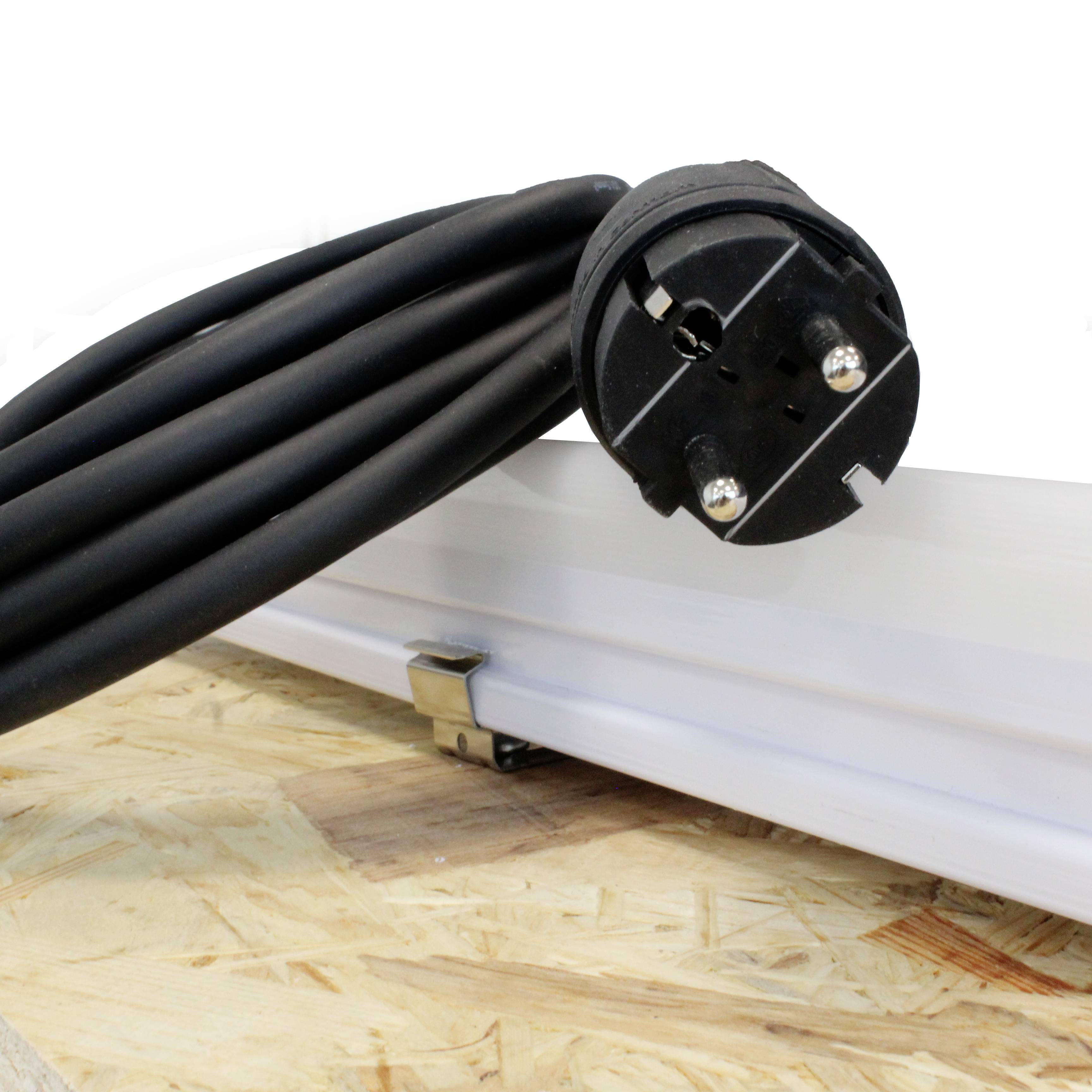 AS Schwabe Aufbauleuchte EEK: E (A - G) Neutralweiß Weiß