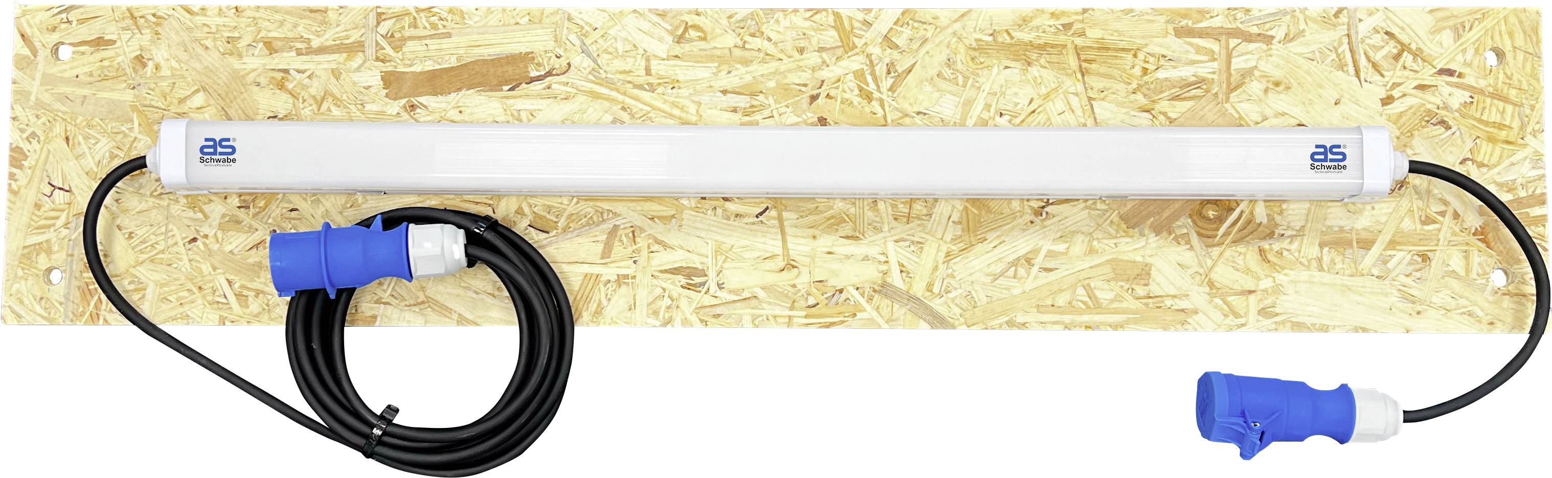 AS Schwabe Aufbauleuchte EEK: E (A - G) Naturweiß Weiß