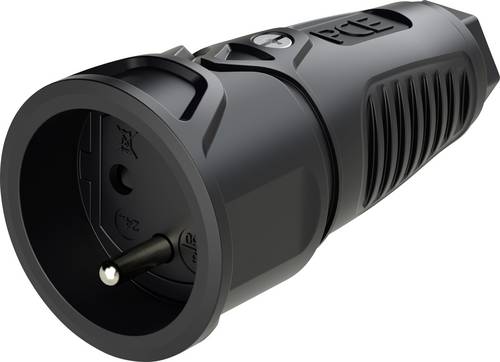 PC Electric 2410-ssc Schutzkontaktkupplung Gummi 250 V Schwarz IP20