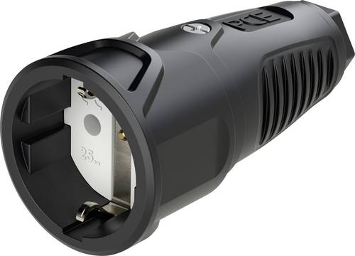 PC Electric 2510-ss Schutzkontaktkupplung Gummi 250 V Schwarz IP20
