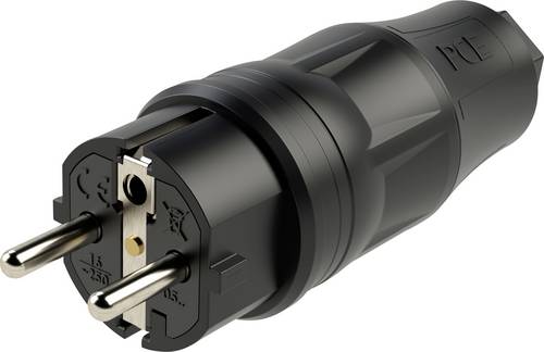 PC Electric 05721-ss Schutzkontaktstecker Kunststoff 250 V Schwarz IP54