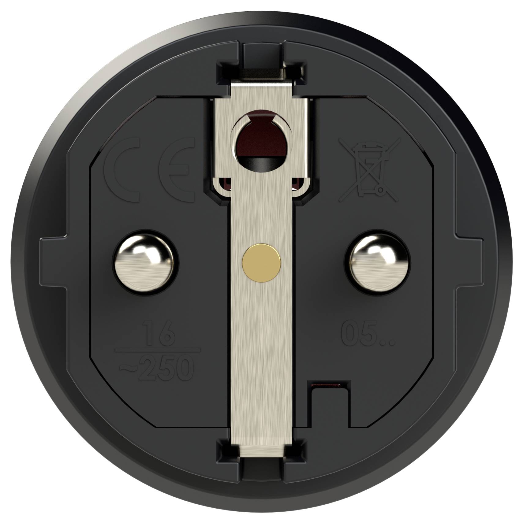 PC Electric 05721-ss Schutzkontaktstecker Kunststoff 250V Schwarz IP54