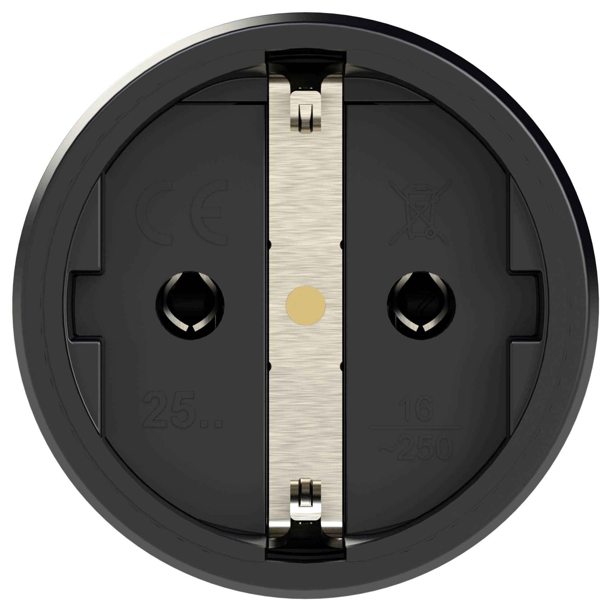 PC Electric 25710-ss Schutzkontaktkupplung Kunststoff 250V Schwarz IP20