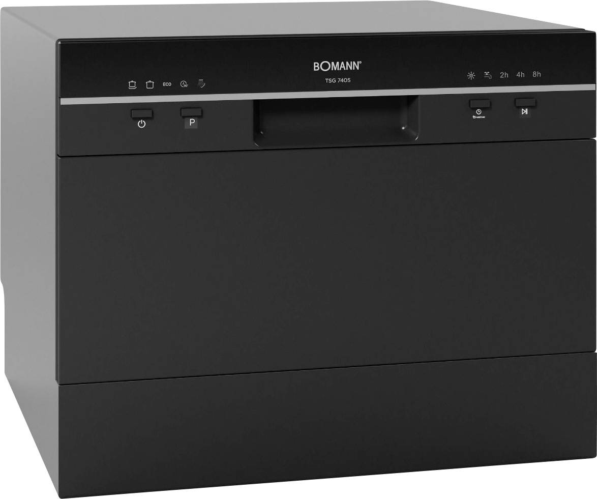 Bomann TSG 7405 Tisch-Geschirrspüler 550mm EEK: D (A - G) Standgerät Schwarz