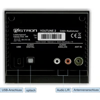 Vistron Youtune2 Digital-Radio Empfangsteil Schwarz DAB+ Vistron Youtune2 Digital-Radio Empfangsteil Schwarz DAB+