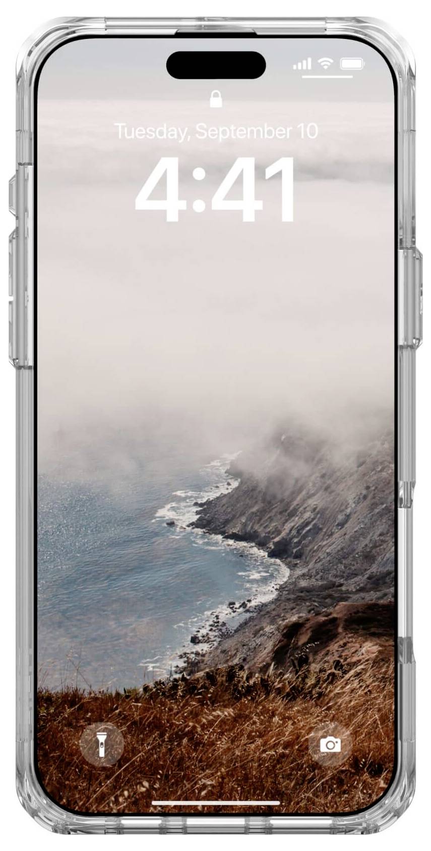 Urban Armor Gear Plyo XTE Backcover Apple iPhone 16 Pro Max Transparent, Titan Induktives Laden, MagSafe kompatibel