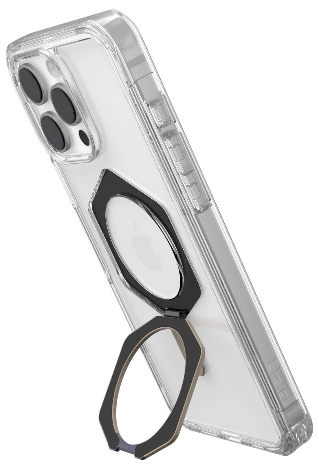 Urban Armor Gear Plyo XTE Backcover Apple iPhone 16 Pro Max Transparent, Titan Induktives Laden, MagSafe kompatibel