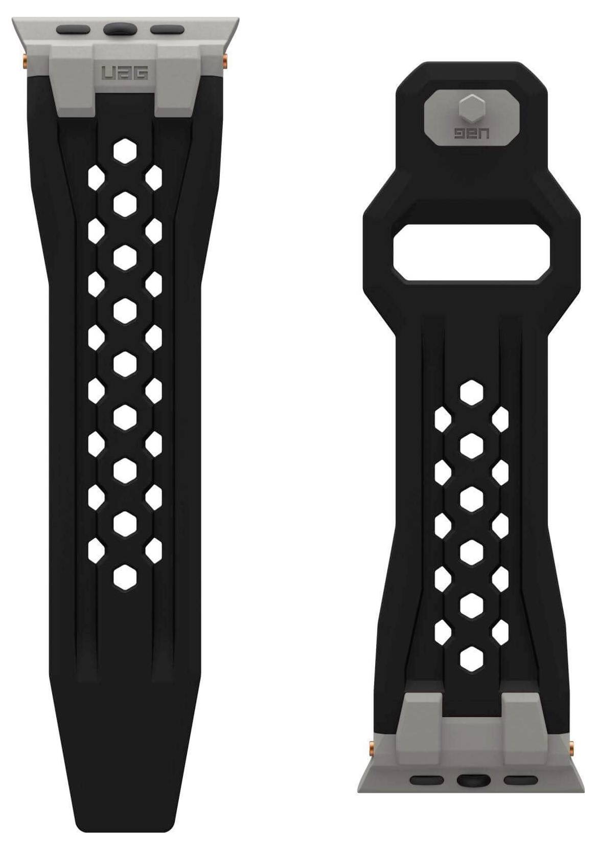 Urban Armor Gear Monarch Armband 42 mm, 44 mm, 45 mm, 46 mm, 49mm Schwarz, Titan Watch Series 1, Watch Series 2, Watch Series