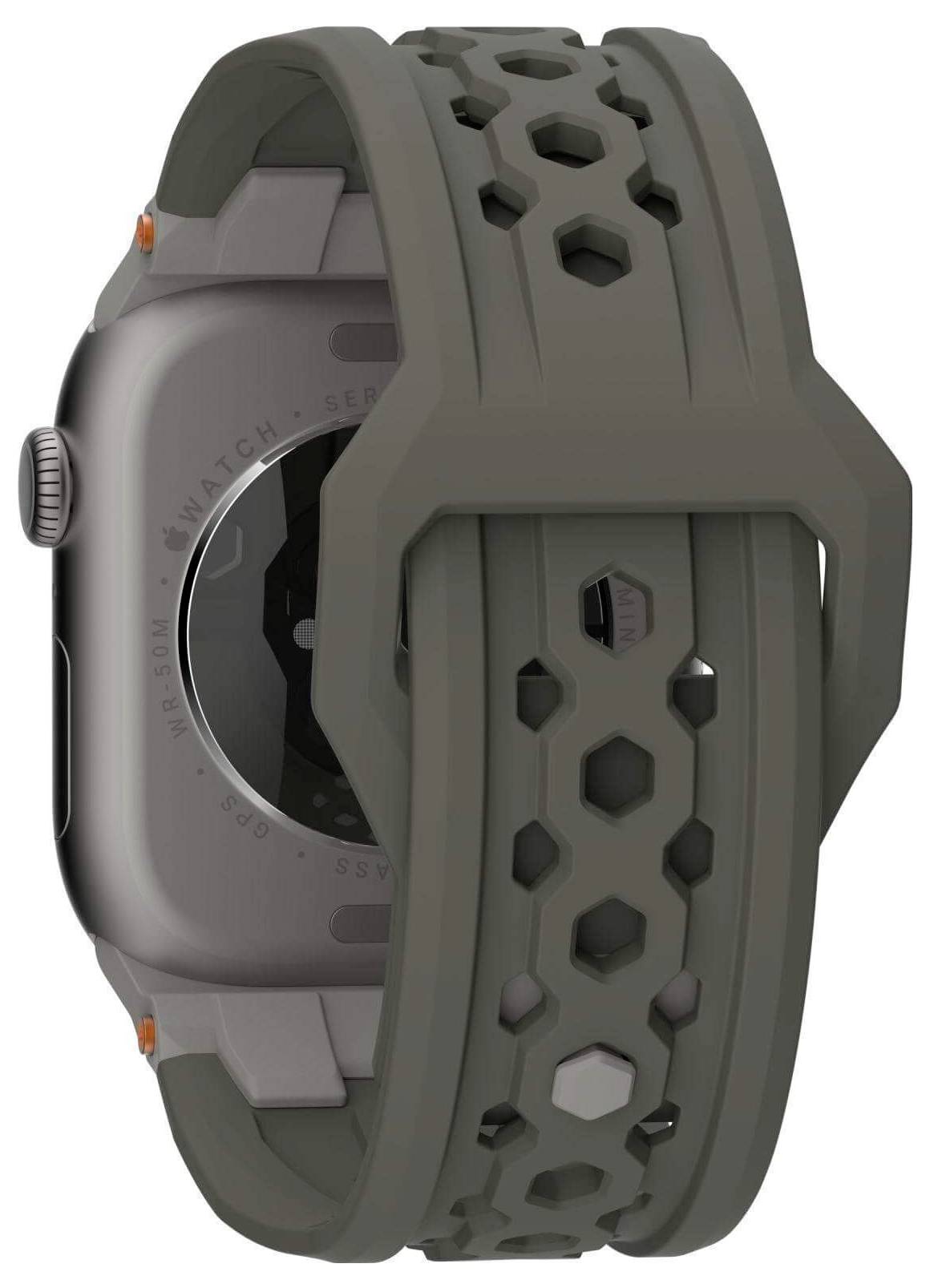 Urban Armor Gear Monarch Armband 42 mm, 44 mm, 45 mm, 46 mm, 49mm Oliv, Titan Watch Series 1, Watch Series 2, Watch Series