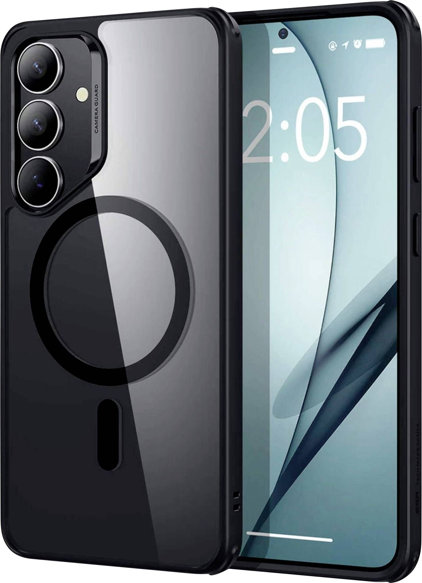 ESR Classic Hybrid HaloLock Backcover Samsung Galaxy S25+ Transparent, Schwarz Induktives Laden 1A81000202