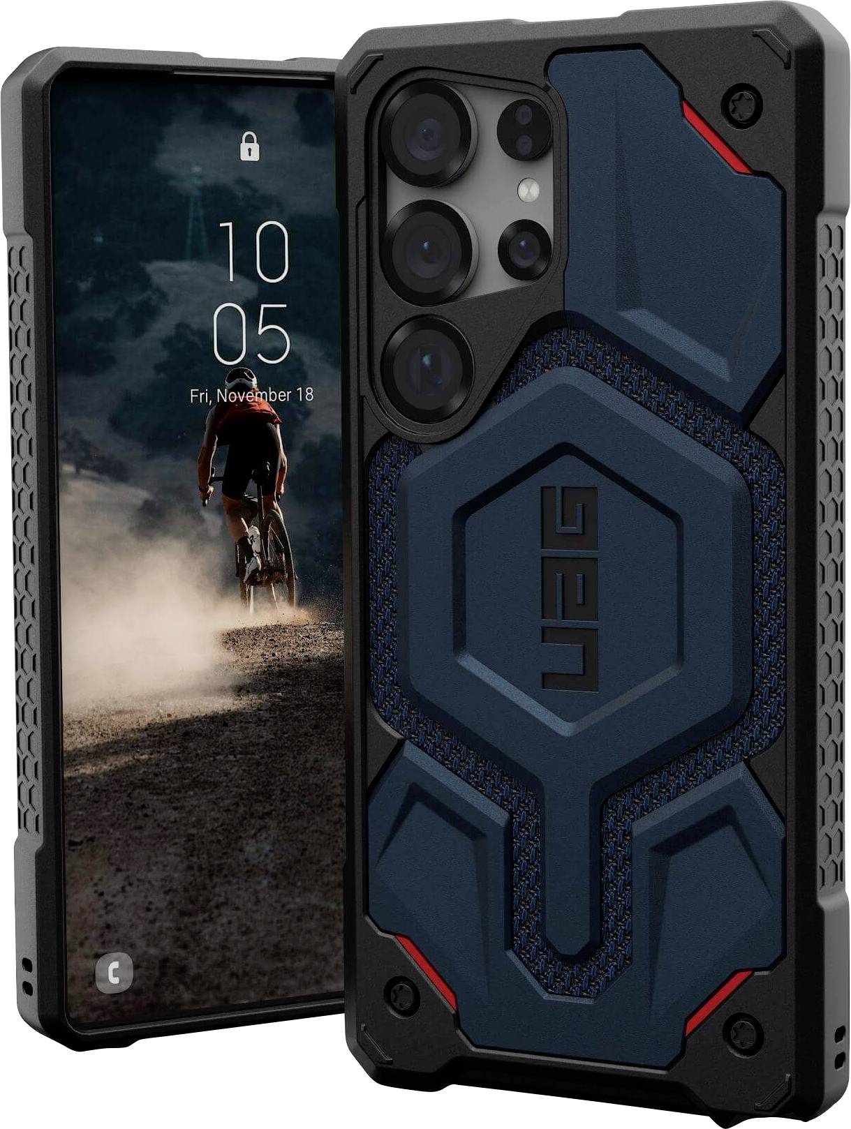 Urban Armor Gear Monarch Pro Outdoorcase Samsung Galaxy S25 Ultra Blau Induktives Laden, Stoßfest 214461113955