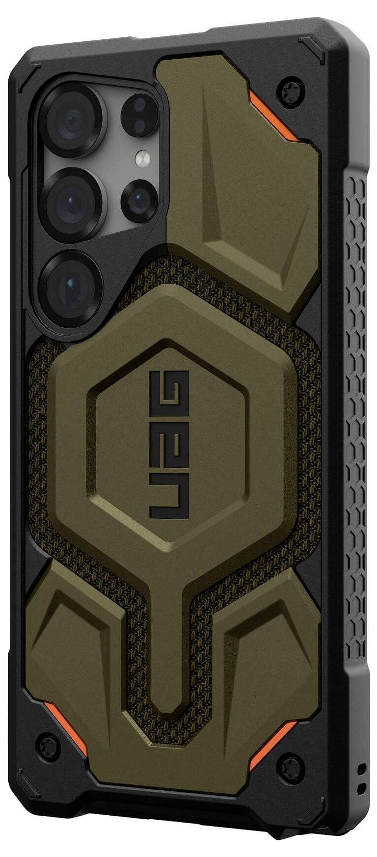 Urban Armor Gear Monarch Pro Outdoorcase Samsung Galaxy S25 Ultra Grün Induktives Laden, Stoßfest 21446111397B