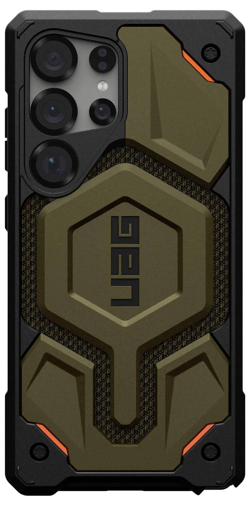 Urban Armor Gear Monarch Pro Outdoorcase Samsung Galaxy S25 Ultra Grün Induktives Laden, Stoßfest 21446111397B